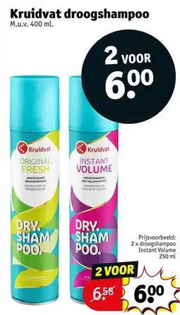 Kruidvat Kruidvat droogshampoo aanbieding