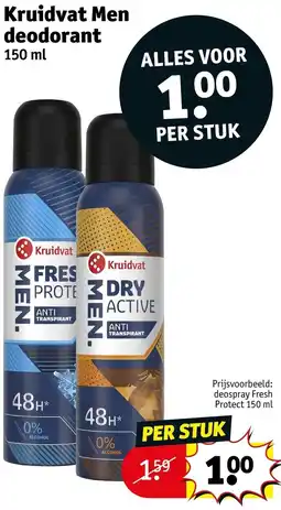 Kruidvat Kruidvat Men deodorant aanbieding