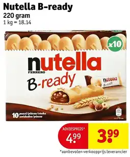 Kruidvat nutella b-ready aanbieding