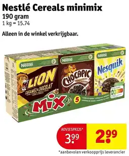Kruidvat Nestlé Cereals minimix aanbieding