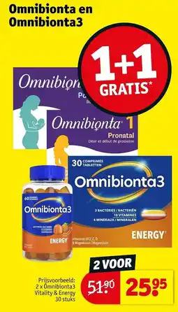 Kruidvat Omnibionta3 Vitality & Energy aanbieding