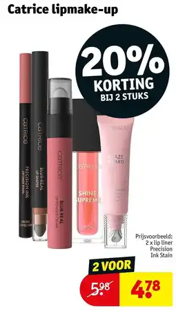 Kruidvat Catrice lipmake-up aanbieding