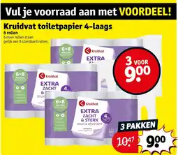 Kruidvat Kruidvat toiletpapier 4-laags aanbieding