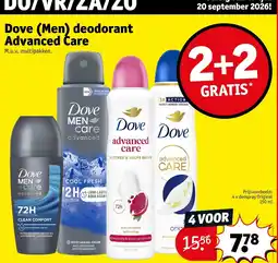 Kruidvat Dove (Men) deodorant Advanced Care aanbieding