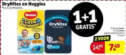 Kruidvat DryNites en Huggies aanbieding