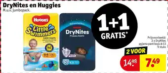Kruidvat DryNites en Huggies aanbieding
