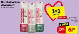 Kruidvat Borotalco Men deodorant aanbieding