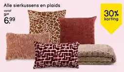 Leen Bakker Alle sierkussens en plaids aanbieding
