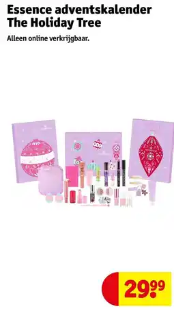 Kruidvat Essence adventskalender The Holiday Tree aanbieding