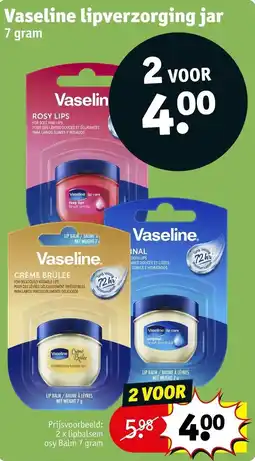 Kruidvat Vaseline lipverzorging jar aanbieding