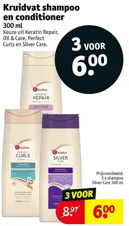 Kruidvat Kruidvat shampoo en conditioner aanbieding