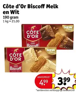 Kruidvat Côte d'Or Biscoff Melk en Wit aanbieding