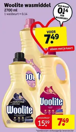 Kruidvat Woolite wasmiddel aanbieding