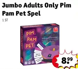 Kruidvat Jumbo Adults Only Pim Pam Pet Spel aanbieding