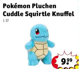 Kruidvat pokemon pluchen cuddle squirtle knuffel aanbieding
