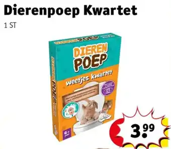 Kruidvat Dierenpoep kwartet aanbieding