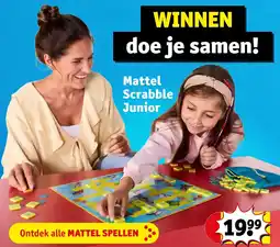 Kruidvat Mattel Scrabble Junior aanbieding