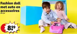 Kruidvat Fashion doll met auto en accessoires aanbieding