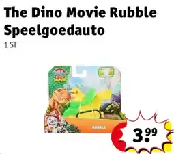 Kruidvat The Dino Movie Rubble Speelgoedauto aanbieding