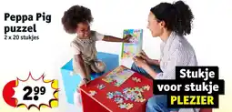 Kruidvat Peppa Pig puzzel aanbieding