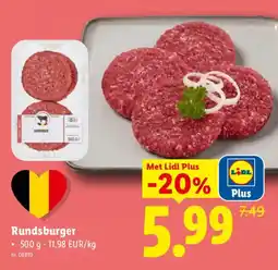 Lidl Rundsburger aanbieding