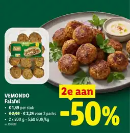 Lidl Vemondo falafel aanbieding