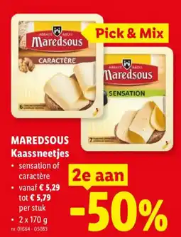 Lidl Maredsous kaassneetjes aanbieding