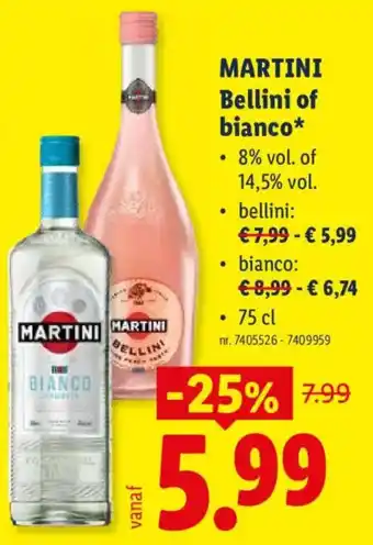 Martini Bellini of bianco
