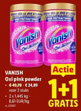 Vanish Oxi pink powder