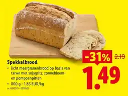 Lidl Speckelbrood aanbieding