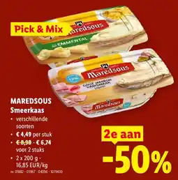 Lidl Maredsous Smeerkaas aanbieding