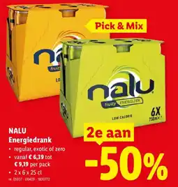Lidl Nalu energiedrank aanbieding