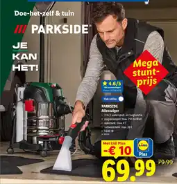 Lidl Parkside alleszuiger aanbieding