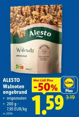 Lidl Alesto Walnoten ongebrand aanbieding