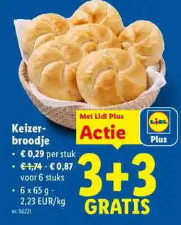 Lidl Keizerbroodje aanbieding