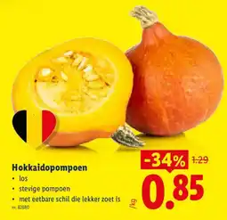 Lidl Hokkaidopompoen aanbieding