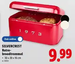 Lidl silvercrest retro-broodtrommel aanbieding
