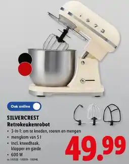 Lidl Silvercrest retrokeukenrobot aanbieding