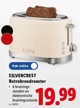 Lidl Silvercrest retrobroodrooster aanbieding