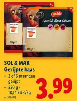 Lidl Sol & Mar gerijpte kaas aanbieding