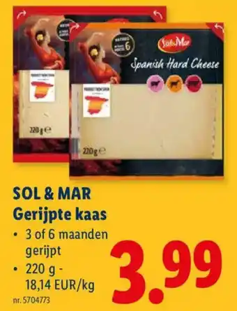 Sol & Mar gerijpte kaas