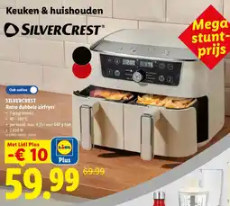 Lidl silvercrest retro dubbele airfryer aanbieding
