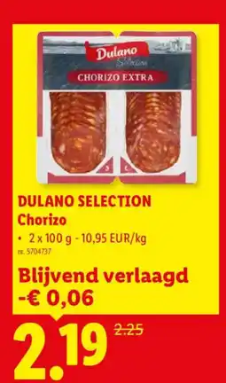 Lidl Dulano selection chorizo aanbieding