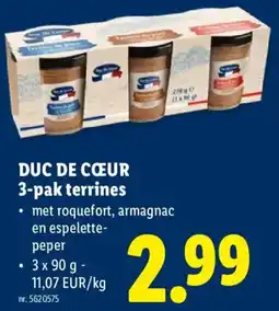 Lidl Duc de Coeur terrines aanbieding