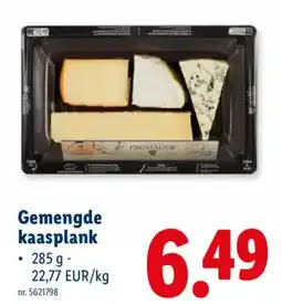 Lidl Gemengde kaasplank aanbieding