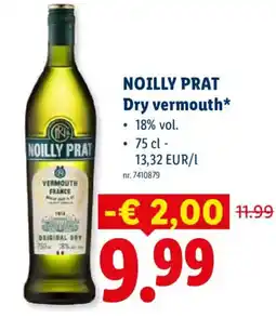 Lidl Dry vermouth aanbieding
