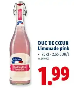 Lidl Duc de cœeur limonade pink aanbieding