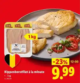 Lidl Kippenborstfilet à la minute aanbieding