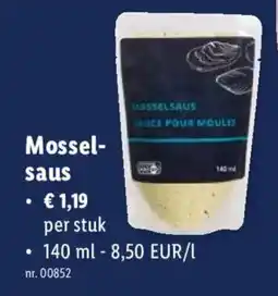 Lidl Mosselsaus aanbieding