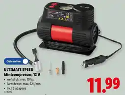 Lidl Ultimate speed minicompressor aanbieding
